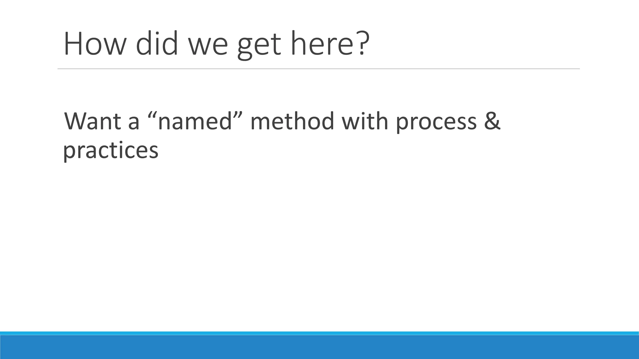 How did we get here?
Certification implies knowledge
 
