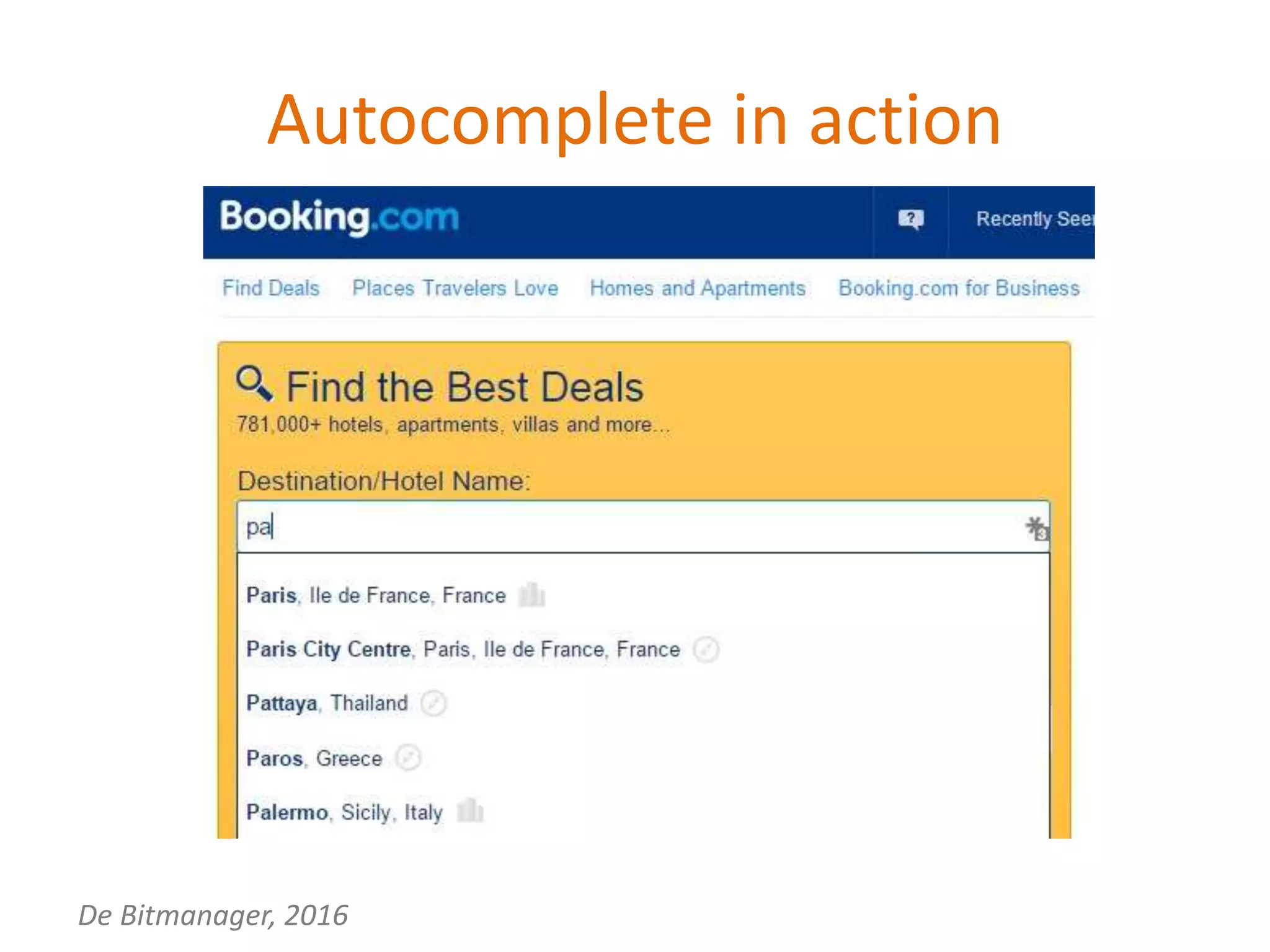 De Bitmanager, 2016
Autocomplete in action
 