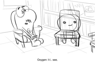 Dialog
Oxygen: I-I.. see.
 