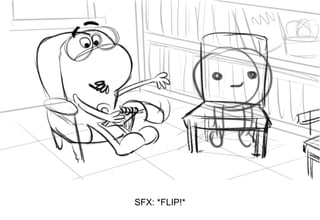 Dialog
SFX: *FLIP!*
 
