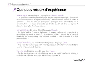 YouMeO.fr
// Un défi : généraliser l’adoption du
digital dans l’organisation
// Un sujet trans-générationnel //
Top
manage...