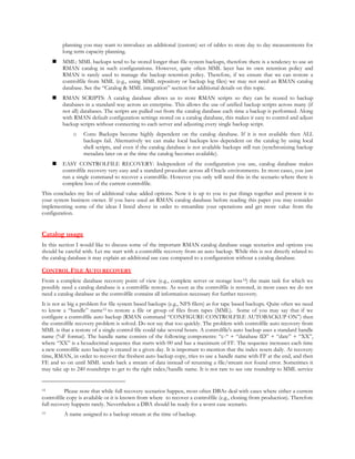 You most probably dont need rman catalog database white paper | PDF