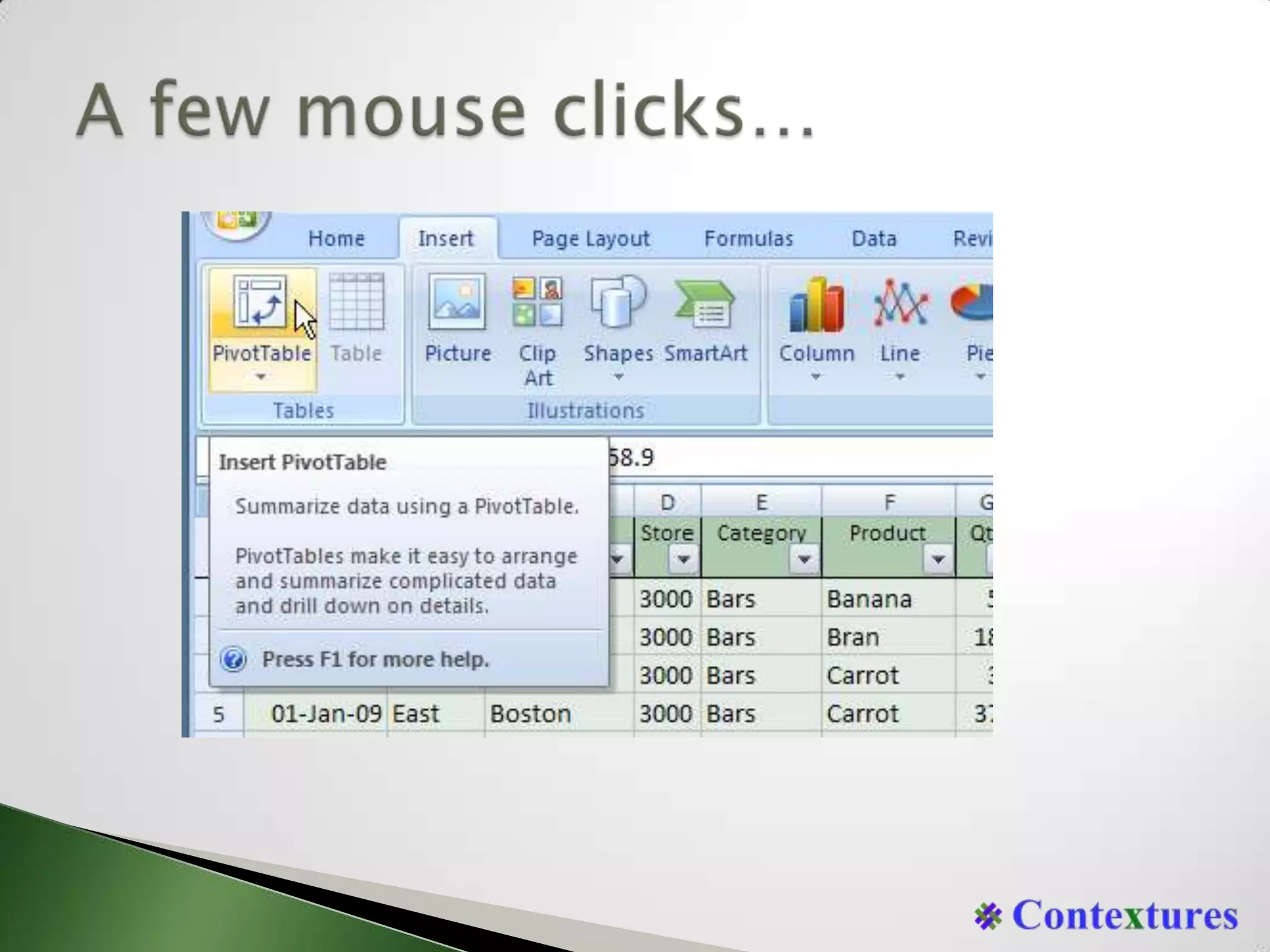 A few mouse clicks…