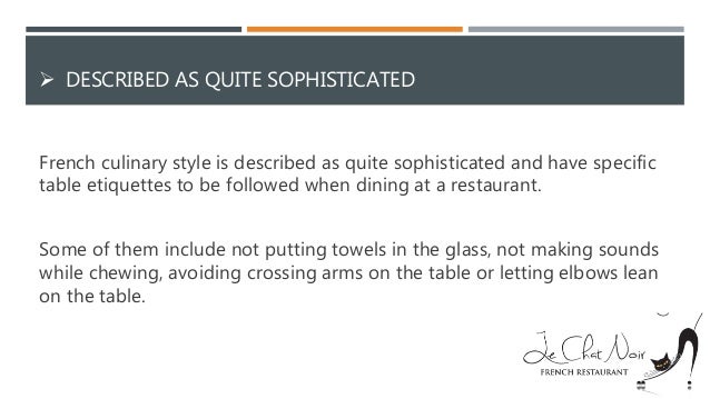 Facts About French Cuisine You Must Know Le Chat Noir