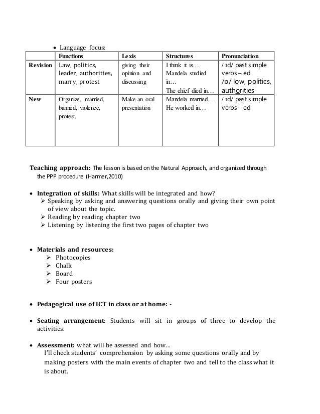 lesson plans, class 4