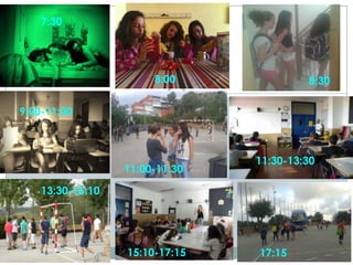 7:30

8:00

8:30

9:00-11:00

11:00-11:30

11:30-13:30

13:30-15:10

15:10-17:15

17:15

 