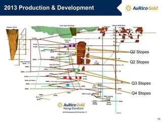 2013 Production & Development
Q2 Stopes
Q2 Stopes
Q3 Stopes
13
Q4 Stopes
 