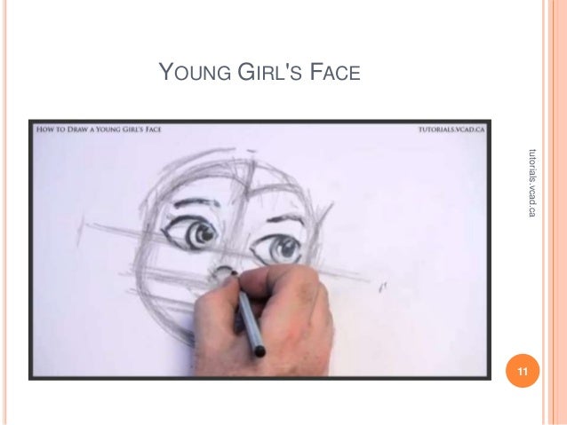 Young Girls Face Drawing Tutorial