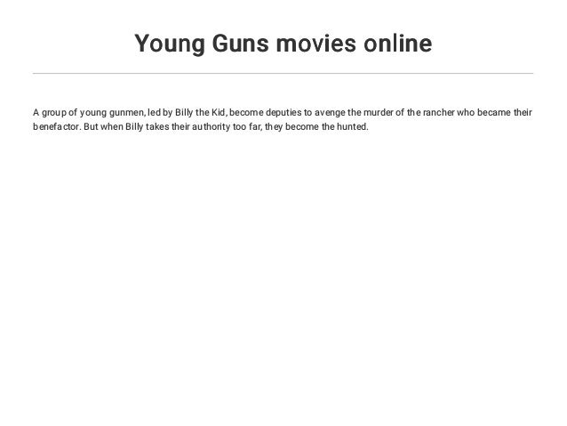 Young Guns Movies Online Young Guns Movies Online