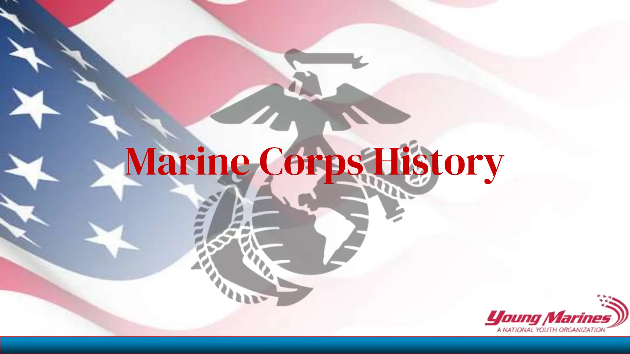 Young Marine & Marine Corps History Presentation | PPTX