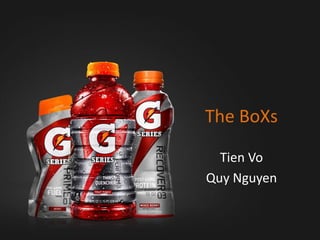 The BoXs
Tien Vo
Quy Nguyen
 
