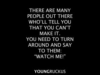 YOUNG RUCKUS QUOTE BOOK #1
