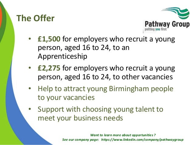 Young Talent for Business by Birmingham City Council, Jobs Fund