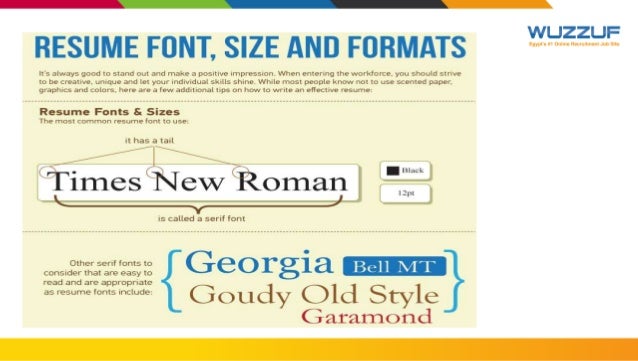 career guidance resume writing and interview skills font size for a resume