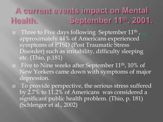 Social Factors in Mental Disorders (cont’d.)4.)  Social Profile of Depressed Teens(MY)