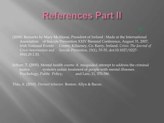  Many different mental disorders occur in only specific areas which are attributed to the specific culture of the area.A current events impact on Mental Health.              September 11th, 2001. Three to Five days following  September 11th , approximately 44% of Americans experienced symptoms of PTSD (Post Traumatic Stress Disorder) such as irritability, difficulty sleeping etc. (Thio, p.181) Five to Nine weeks after September 11th, 10% of New Yorkers came down with symptoms of major depression. To provide perspective, the serious stress suffered by 2.7% to 11.2% of Americans  was considered a significant public health problem. (Thio, p. 181) (Schlenger et al., 2002)PC