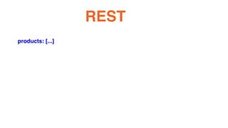 products: [...]
REST
 