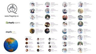 About
! Flagship
 Only Shopify Plus Partners in Japan and first to
become Shopify Experts in Japan as well
 Provide solid development, localization and
marketing in Japan and abroad
! Alex Karpov
 Software Developer
www.Flagship.cc
 