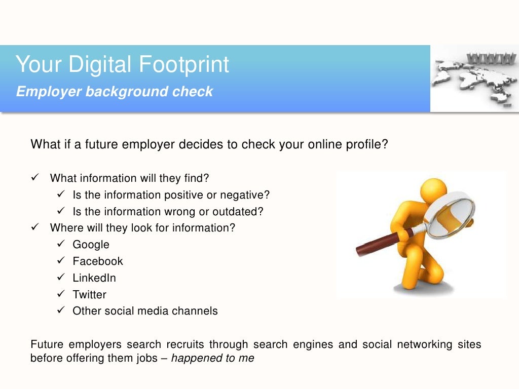 Your digital footprint in a social media world
