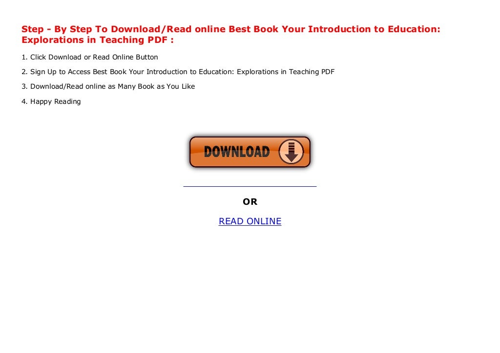 Best Book Your Introduction to Education Explorations in