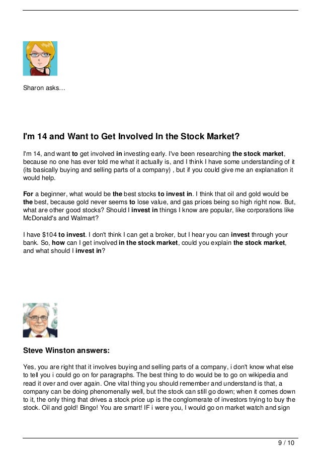 Your Questions About How To Invest In The Stock Market For ...