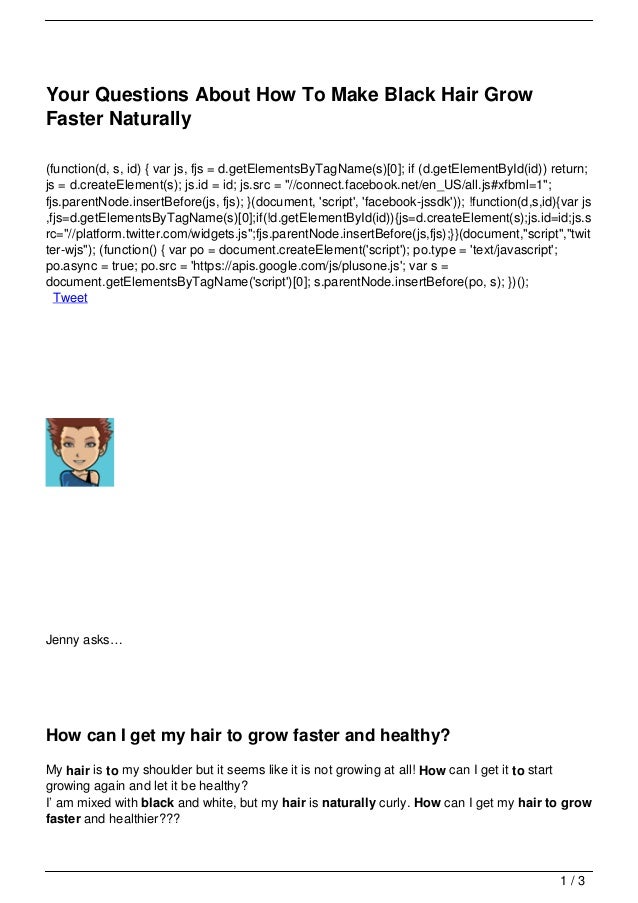 Your Questions About How To Make Black Hair Grow Faster Naturally