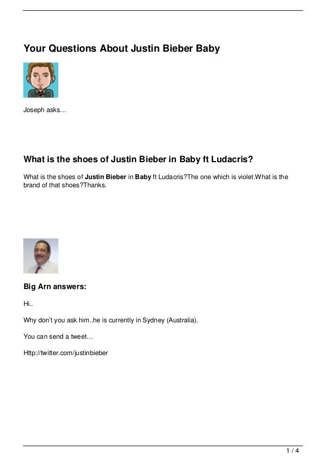 Your Questions About Justin Bieber Baby Your Questions About Justin Bieber Baby