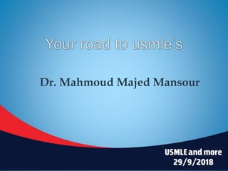 Dr. Mahmoud Majed Mansour
 