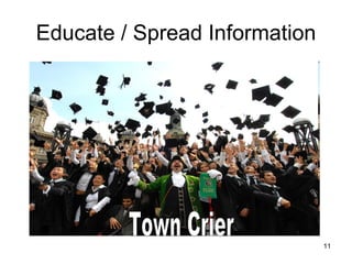 Educate / Spread Information Town Crier 