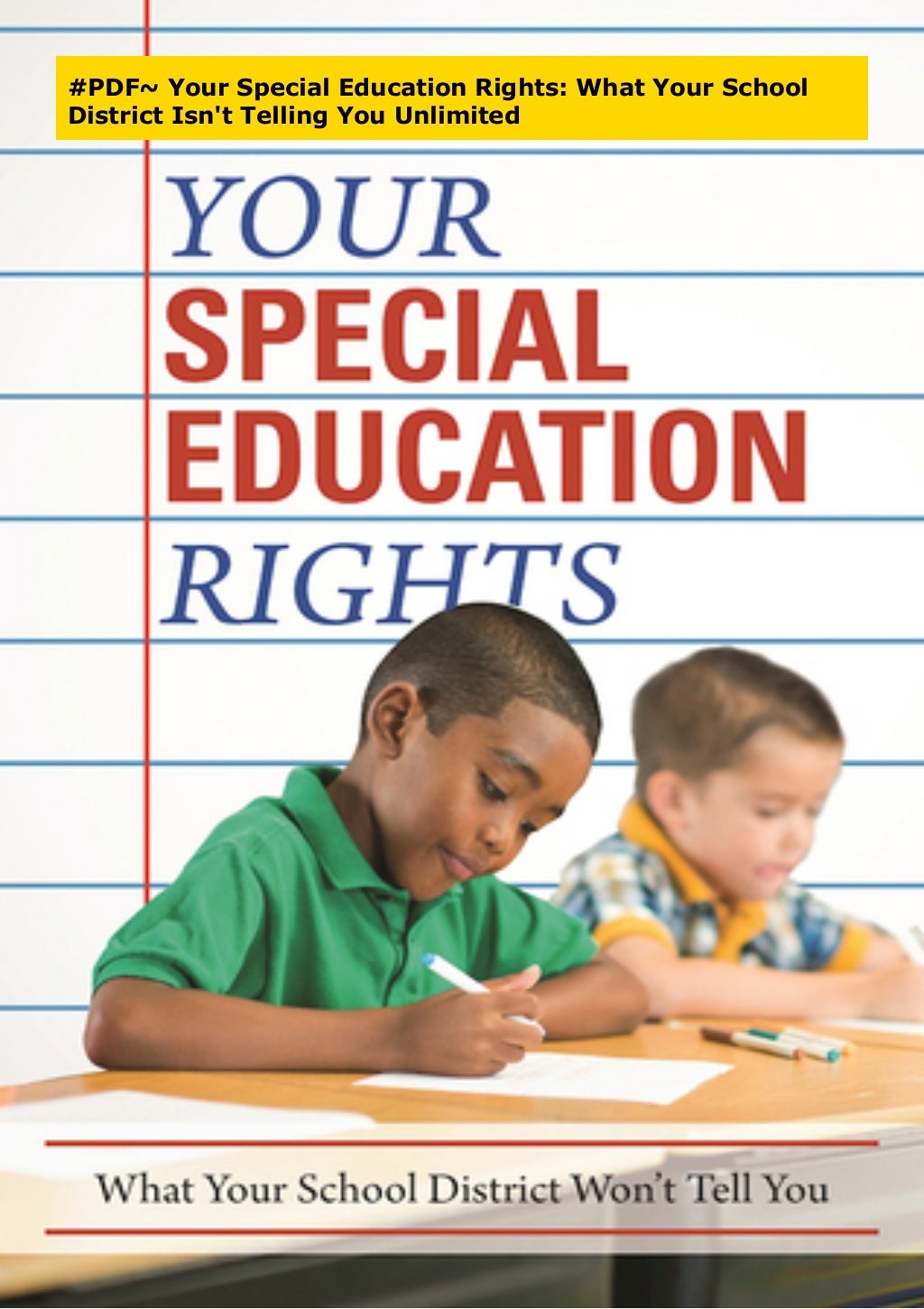 PDF Your Special Education Rights What Your School District Isn't