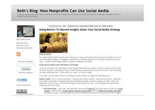 Creating Your Organization's Social Media Strategy Map