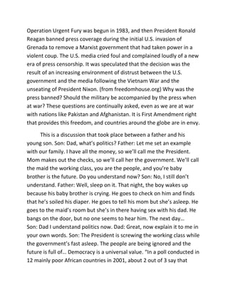 Your arguement, your vote