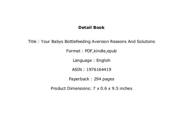 bottle feeding aversion solutions