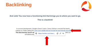Backlinking
And voila! You now have a functioning link that brings you to where you want to go.
This is a backlink!
 