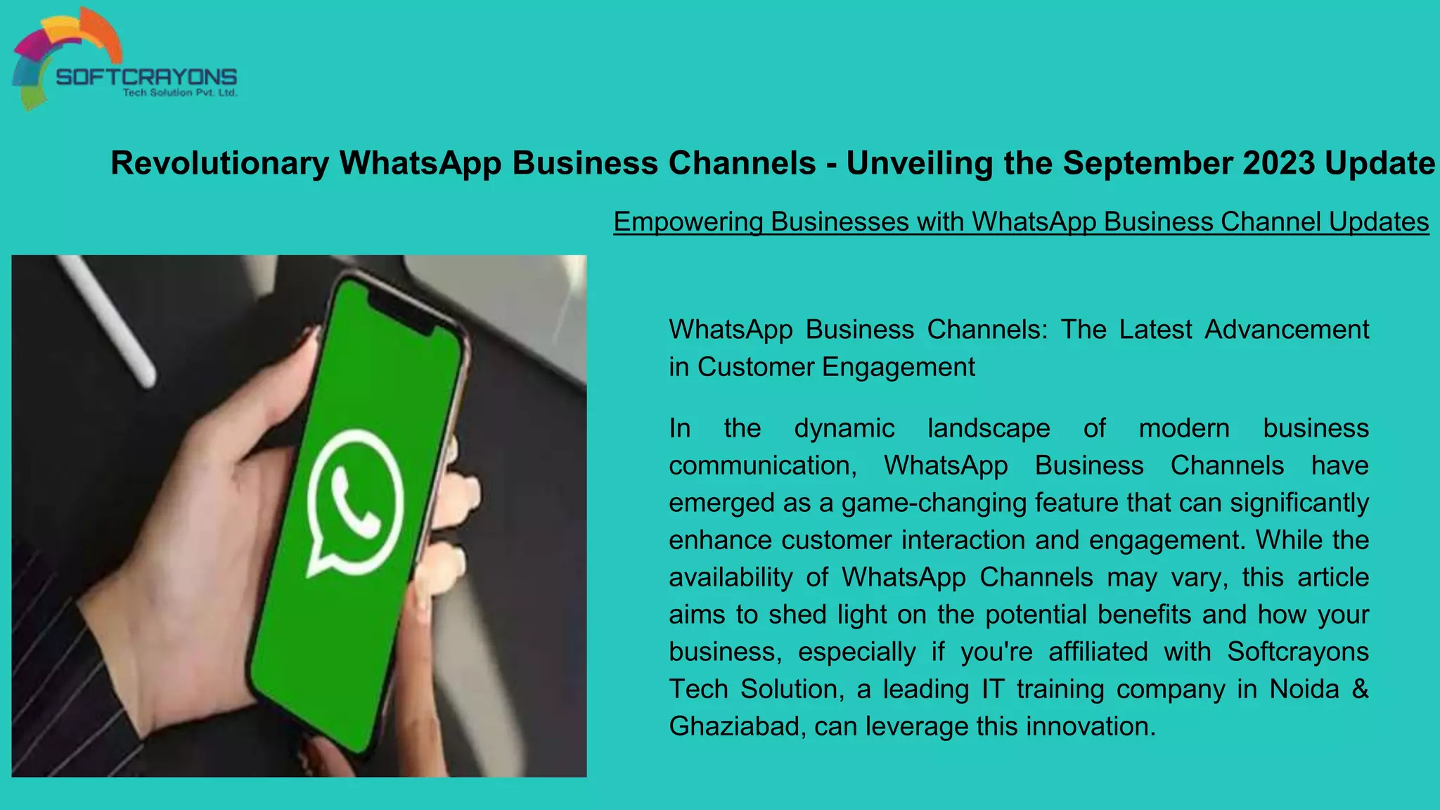 Revolutionary WhatsApp Business Channels Unveiling the September 2023