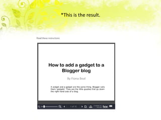 *This is the result.
 