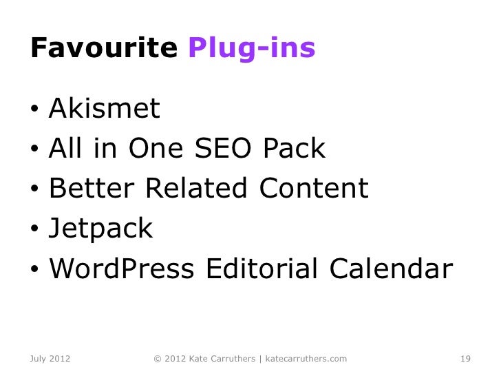 Your Blog Your Brand WordCamp Sydney Presentation Kate Carruthers