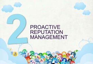 @ mab397 | mab397.wordpress.com | Head of Social, Mindshare | Australia
PROACTIVE
REPUTATION
MANAGEMENT
 