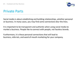 15  ::  Facebook and Your BusinessStep by Step Setup____________________________________________________________________________________________________________________________________________