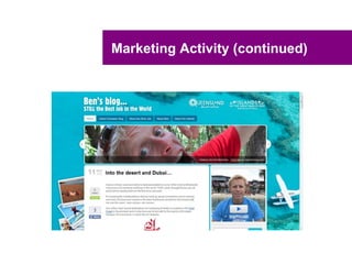 Marketing Activity (continued)
 