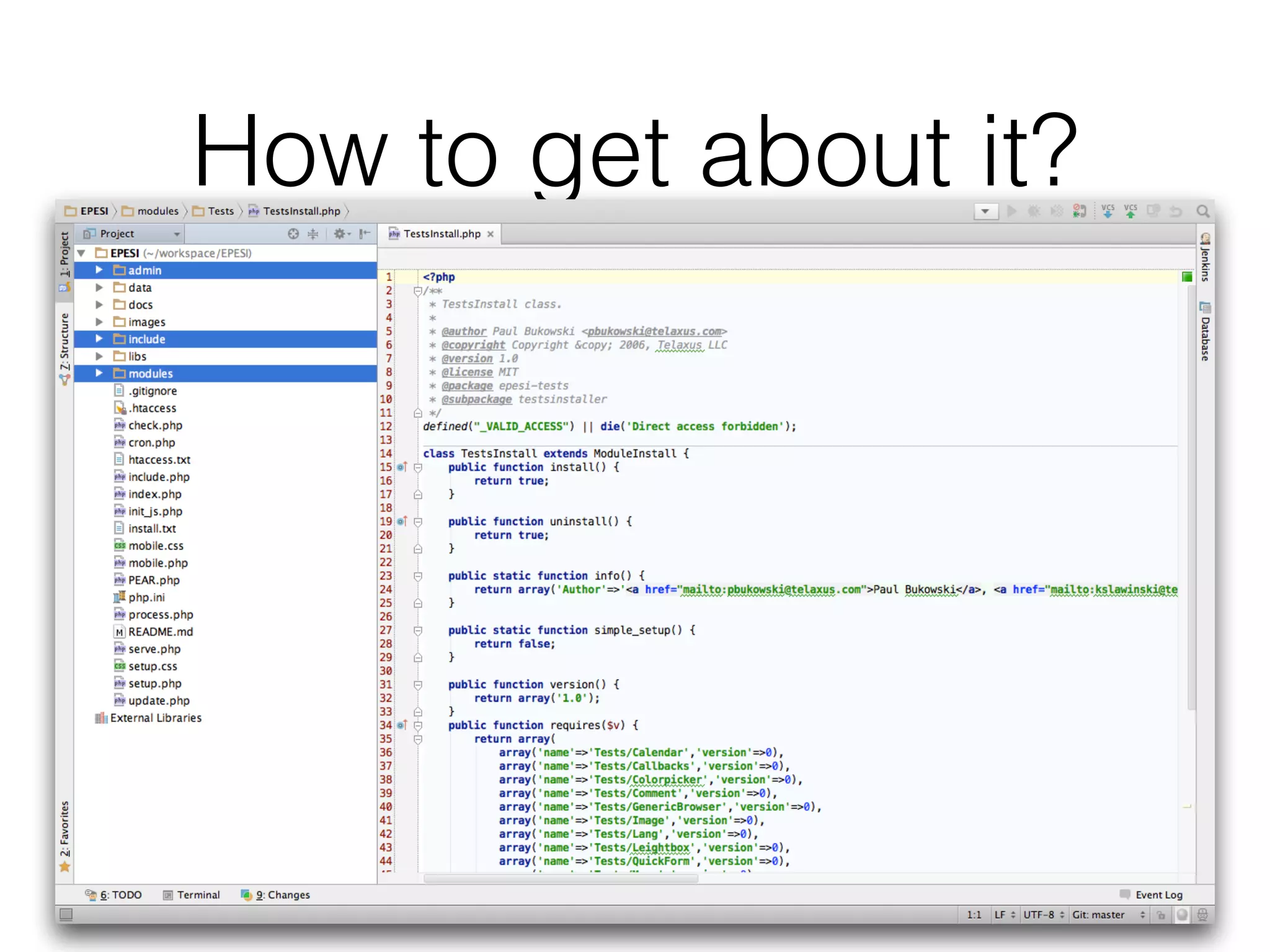 How to get about it?
 