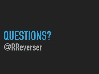 QUESTIONS?
@RReverser
 