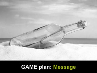 GAME plan: Message
 