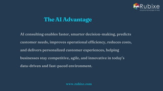 Your Competitors Are Using AI Consulting — Are You ? | Rubixe | PDF