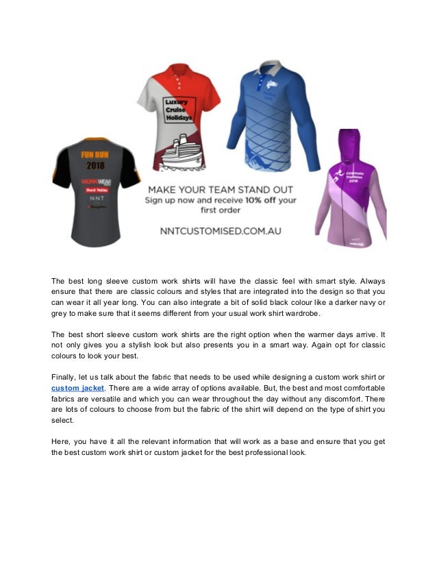 custom design work shirts