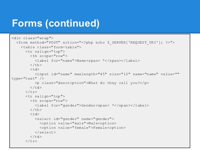 Form Method Post Action