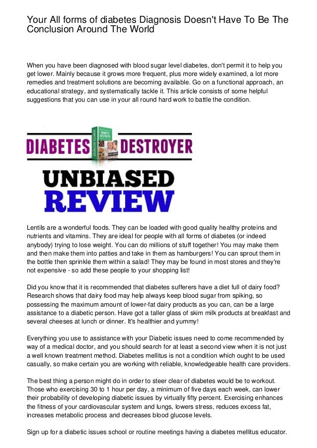 Your All Forms Of Diabetes Diagnosis Doesnt Have To Be The - 