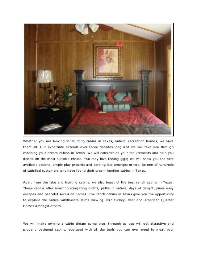 Your Dream Cabins In Texas