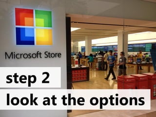 step 2
look at the options
 