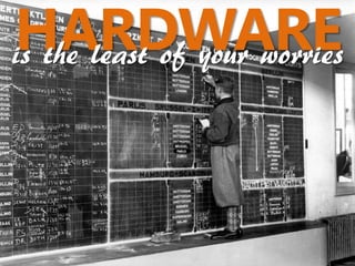 HARDWARE
is the least of your worries
 